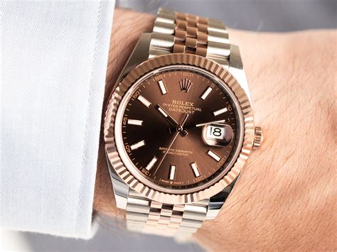 rolex day just chocolate|rolex datejust 41 ref 126331.